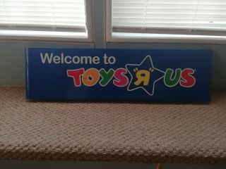 Toys R Us 37  By 10  Metal Sign