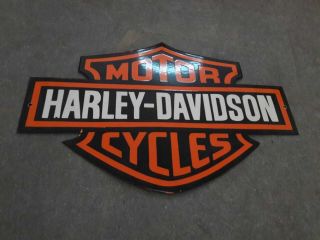 Porcelain Harley - Davidson Sign Size 16 " X 24 " Inches