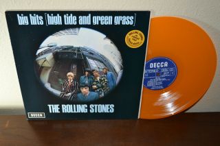 Rolling Stones - Rare Orange Colored Vinyl Import Lp Album - Big Hits
