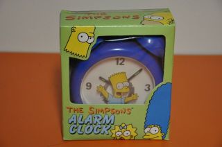 Rare Bart Simpson Wesco " Alarm Clock " In Box/1997