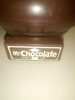 RARE VINTAGE MR CHOCOLATE HOT CHOCOLATE DISPENSER HERSHEY KISS SHAPED - 2