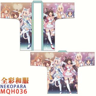 Anime Nekopara Chocola&vanilla Kimono Unisex Cardigan Coat Yukata Cosplay 2d