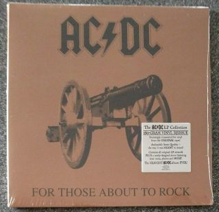 Acdc For Those About To Rock Remastered Re - Issue 180 Gram Vinyl Lp Record Album