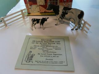 C.  1920 Delaval Advertising Tin Holstein Set,  Envelope