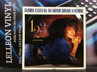 Gloria Estefan And Miami Sound Machine 123 12 " Single Vinyl 652958 Pop 80 