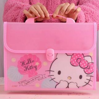 Hello Kitty A4 Office Student School Expanding File Bag Case Organizer Folder