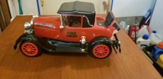 Vintage Jim Beam Fire Chief Decanter 1928 Model A Car Ford Rumble Seat CFD FULL 2