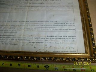 Millard Fillmore signed land grant October 1,  1851 Alabama 6