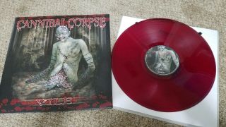 Rare Cannibal Corpse Vile Lp Vinyl Record Blood Red Colored