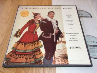 Columbia Sax 2266 - 68 Uk 1st T/s Rossini - The Barber Of Seville Maria Callas