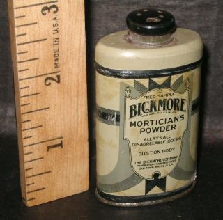 Sample Size Bickmore Morticians Powder Tin Old Town Me For Funeral Undertaker