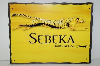 Sebeka South Africa Wine Double Sided Advertising Sign 24 " X 18 "
