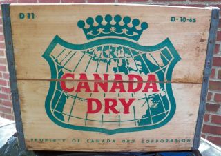 Canada Dry Beverage Soda Crate Case Box