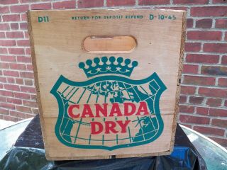 Canada Dry Beverage Soda Crate Case Box 2