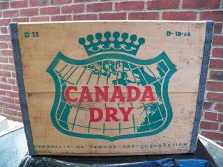 Canada Dry Beverage Soda Crate Case Box 3