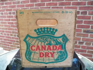Canada Dry Beverage Soda Crate Case Box 4