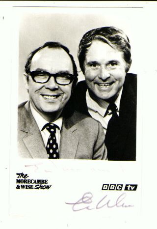 Eric Morecambe And Ernie Wise Comedy Duo Signed Photograph