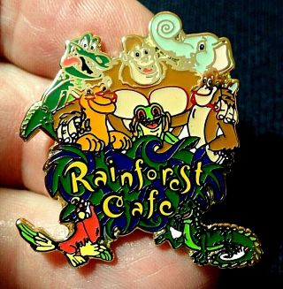 Rare Vintage Lapel Pin Rainforest Cafe Las Vegas Characters