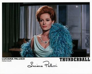 James Bond - Luciana Paluzzi Signed Photograph - Thunderball