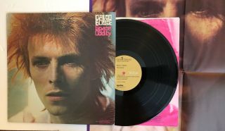 David Bowie - Space Oddity - 1973 Us Press W/ Poster (nm -) Ultrasonic