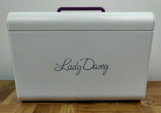 Vintage Lady Dazey Portable Soft Bonnet Hair Dryer w Carrying Case Model 30001 8