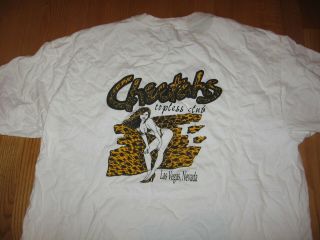 Cheetahs Topless Club Strip Joint Las Vegas T - Shirt Xxl