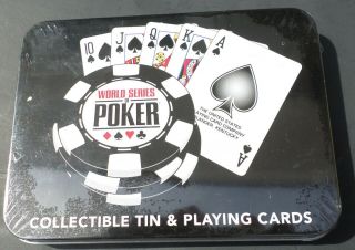 World Series Of Poker Collectible Playing Cards 2 Decks In Tin