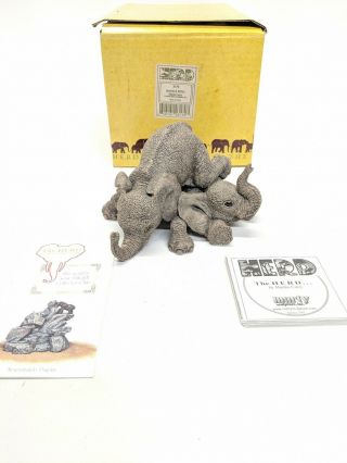 The Herd Martha Carey Elephants Rock And Roll Figurine 3170 Marty Sculpture Box