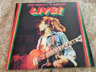 Bob Marley & The Wailers - Live / 1975 Island Records Lp / Ex Vinyl / Ilps 9376