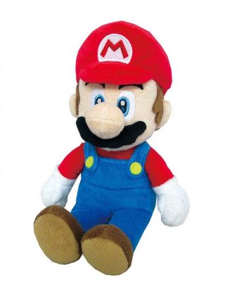 Real Little Buddy 1414 Mario All Star 9.  5 " Mario Stuffed Plush Doll