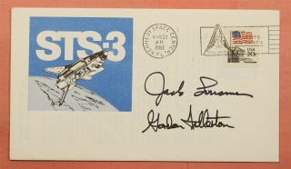 1982 Astronauts Jack Lousma,  Gordon Fullerton Autopen Signed Sts 3 Launch
