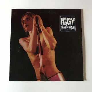 Iggy & The Stooges Raw Power Lp Rare Promo Sticker