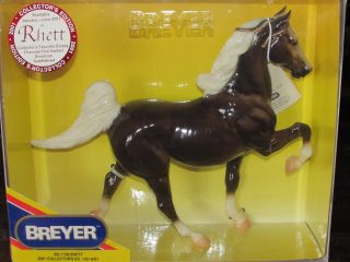 Breyer 2001 Collector’s Ed.  Rhett - Glossy Charcoal Five - Gaited Saddlebred - 1129
