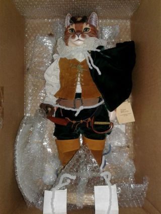Tyberkatz Puss N Boots 1994 Hand Carved And Painted Cat Doll Limited 24/75 Rare