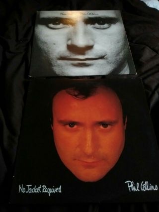 Phil Collins - Face Value 1981 & No Jacket Required 1985 (lp Vinyl Record) Vg,