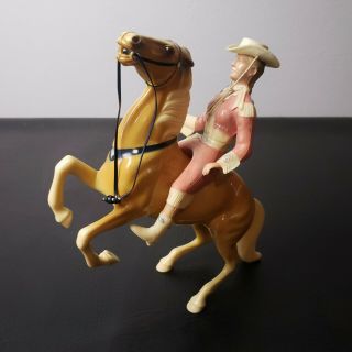 Vtg Hartland 1950s Annie Oakley Western Figure & Horse W Accessories