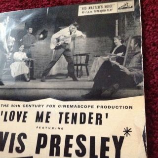 Elvis Presley:love Me Tender Ep Hmv Label