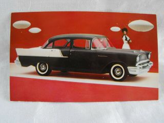 1957 Chevrolet One - Fifty 4 - Door Sedan Advertising Postcard Nos B1p13