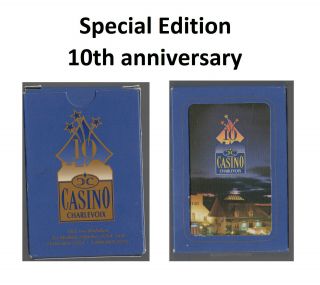 Charlevoix Casino (quebec Canada) 10th Anniversary Special Edition Playing Cards
