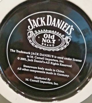 JACK DANIELS OLD NO.  7 Lidded Stoneware Stein with shot glass 6