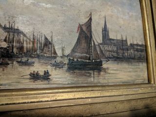 1873 Painting Venice Europe E.  Booker or Baker Artist 2