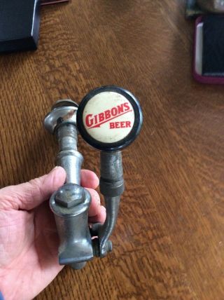 Antique Gibbons Beer Ball Tap Knob Handle And Early Tap Dispenser