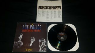 The Police - Very Rare 1986 Uk Lp Every Breath Mispress (side 1 Plays Phantom)