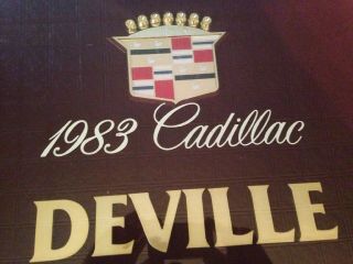 1983 Cadillac Deville Showroom Sign,  Display Corp.  Int ' l,  Big 28 