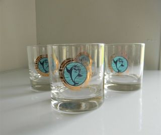 Starkist Tuna Charlie the Tuna Glasses Promotional - Set of 4 Whiskey Glasses 2