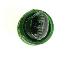 ANTIQUE EMERALD GREEN BOTTLE - THE CROWN PERFUMERY COMPANY,  LONDON 8