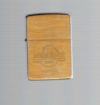 1996 Hard Rock Cafe,  Montreal Brush,  Zippo Lighter