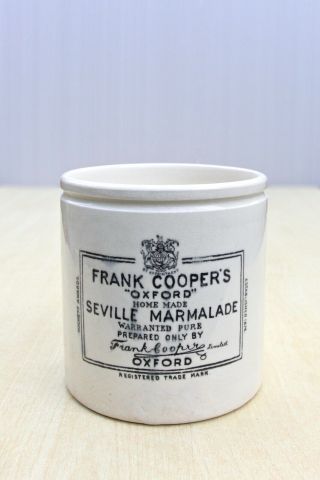 VINTAGE c1900s 2lb FRANK COOPER ' S OXFORD HOME MADE SEVILLE MARMALADE POT or JAR 5