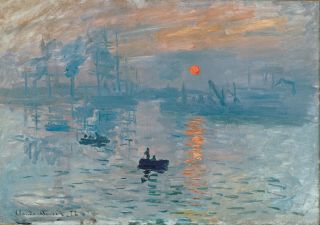 Vintage Painting Art Claude Monet Artwork Boat Wall Decor Poster Canvas Framed