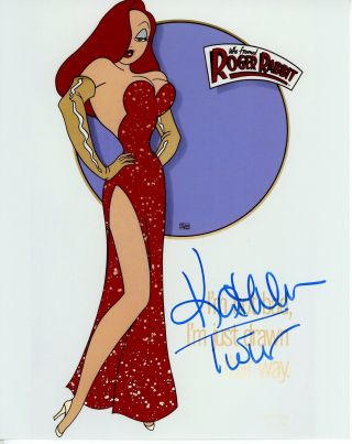 Kathleen Turner Jessica Rabbit - Who Framed Roger Rabbit Signed 8x10 Photo